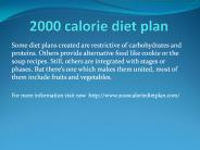 2000 calorie diet plan