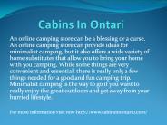 Cabins In Ontari