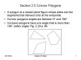Section 2.5 Convex Polygons PowerPoint PPT Presentation