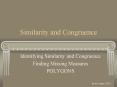 Similarity and Congruence PowerPoint PPT Presentation