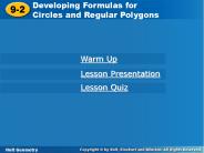 Developing Formulas for