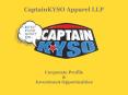 CaptainKYSO Apparel LLP PowerPoint PPT Presentation