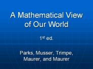 A Mathematical View of Our World