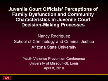 Juvenile Court Officials