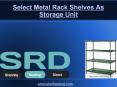 Select Metal Rack Shelves As Storage Unit PowerPoint PPT Presentation
