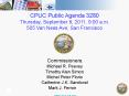 CPUC Public Agenda 3280 Thursday, September 8, 2011, 9:00 a.m. 505 Van Ness Ave, San Francisco PowerPoint PPT Presentation