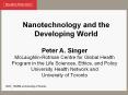 Nanotechnology and the Developing World PowerPoint PPT Presentation