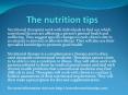 the nutrition tips PowerPoint PPT Presentation