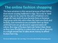 the online fashion shopping