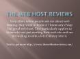 The web host reviews