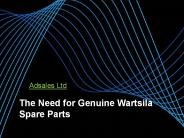 The Need for Genuine Wartsila Spare Parts