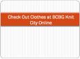 Check Out Clothes at BCBG Knit City Online