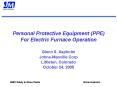 Personal Protective Equipment (PPE) For Electric Furnace Operation PowerPoint PPT Presentation