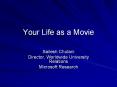 Your Life as a Movie PowerPoint PPT Presentation