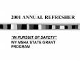 2001 ANNUAL REFRESHER PowerPoint PPT Presentation