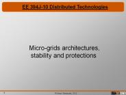 EE 394J-10 Distributed Technologies