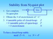 Stability from Nyquist plot