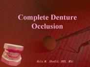 Complete Denture Occlusion