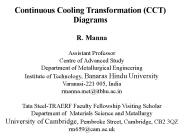 Continuous Cooling Transformation (CCT) Diagrams