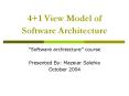 4 1 View Model of Software Architecture PowerPoint PPT Presentation