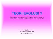 TEORI EVOLUSI ?