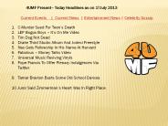 17 July 13 -Current Events | Current News | Entertainment News