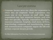 Lawyer corona