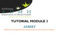 TUTORIAL MODULE 3  ASBIRT Alabama Screening, Brief Intervention, Referral, and Treatment Program PowerPoint PPT Presentation