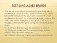 best sunglasses brands