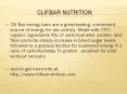 clifbar nutrition PowerPoint PPT Presentation