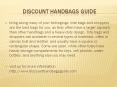 discount handbags guide