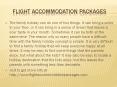flight accommodation packages PowerPoint PPT Presentation