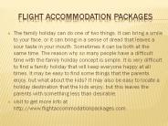 flight accommodation packages