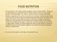 food nutrition