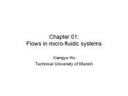Chapter 01: Flows in micro-fluidic systems