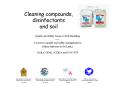 Cleaning compounds, disinfectants and soil PowerPoint PPT Presentation