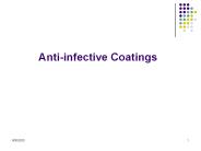 Anti-infective Coatings