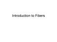 Introduction to Fibers PowerPoint PPT Presentation
