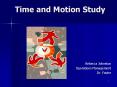 Time and Motion Study PowerPoint PPT Presentation