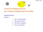CASE STUDY PRESENTATION ON