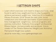 i gettingin shape
