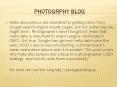 Photogrphy blog PowerPoint PPT Presentation