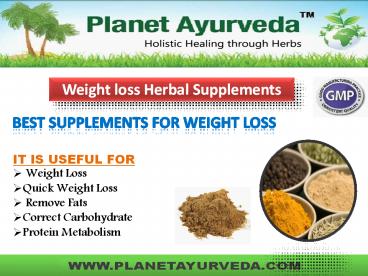 Weight Loss Supplements