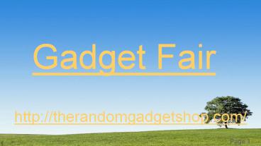 gadget fair