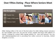 Dating Idea for Senior Singles Australia