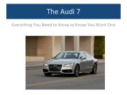 The Audi 7