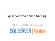 sql dba online training