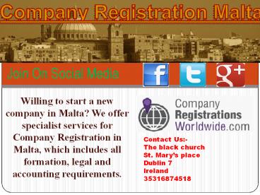 company registration malta