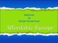 Affordable Europe Group Tours