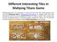 Mahjong Titans PowerPoint PPT Presentation